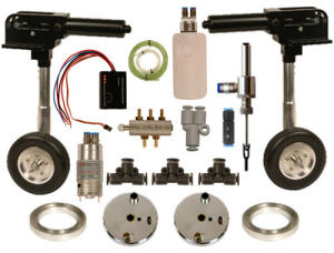 Kit Completo Retrattili idraulico per 2 ruote 20 Kg. - 90°120°